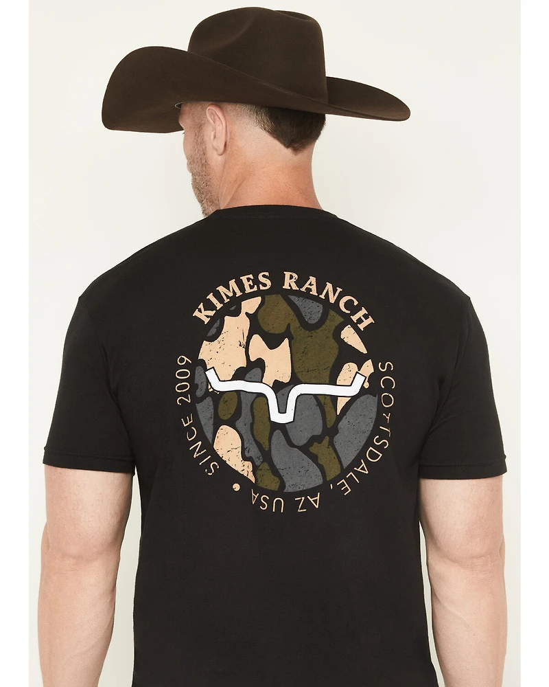 Kimes Ranch Men's Duck Camo Logo Short Sleeve Graphic T-Shirt