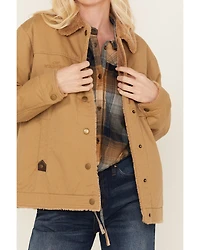 Cleo + Wolf Women's Sherpa Lined Canvas Jacket