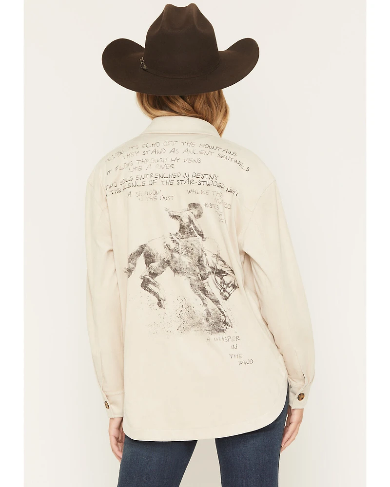 Shyanne Women's Scotty Button-Down Faux Suede Icon Shacket