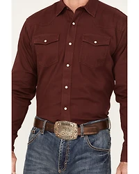 Ariat Men's Jurlington Retro Fit Solid Long Sleeve Pearl Snap Western Shirt