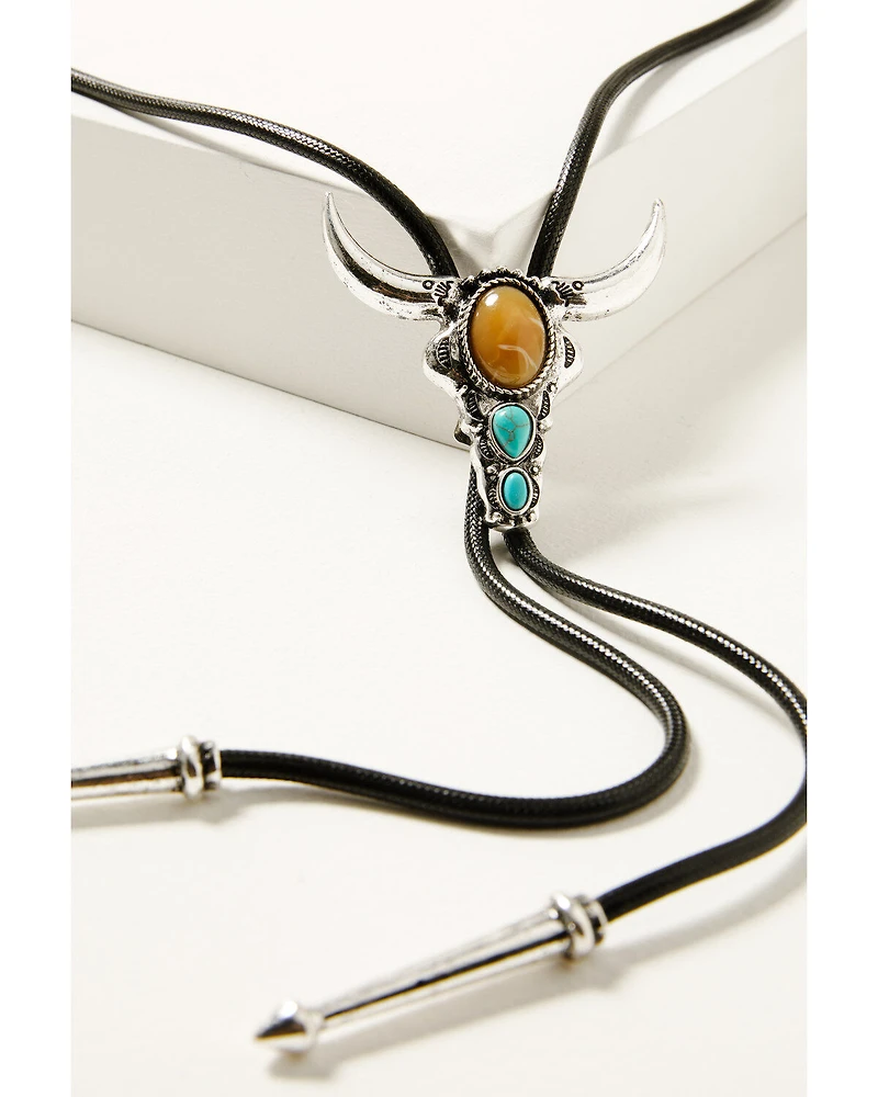Shyanne Women's Steer Head Bolo Tie