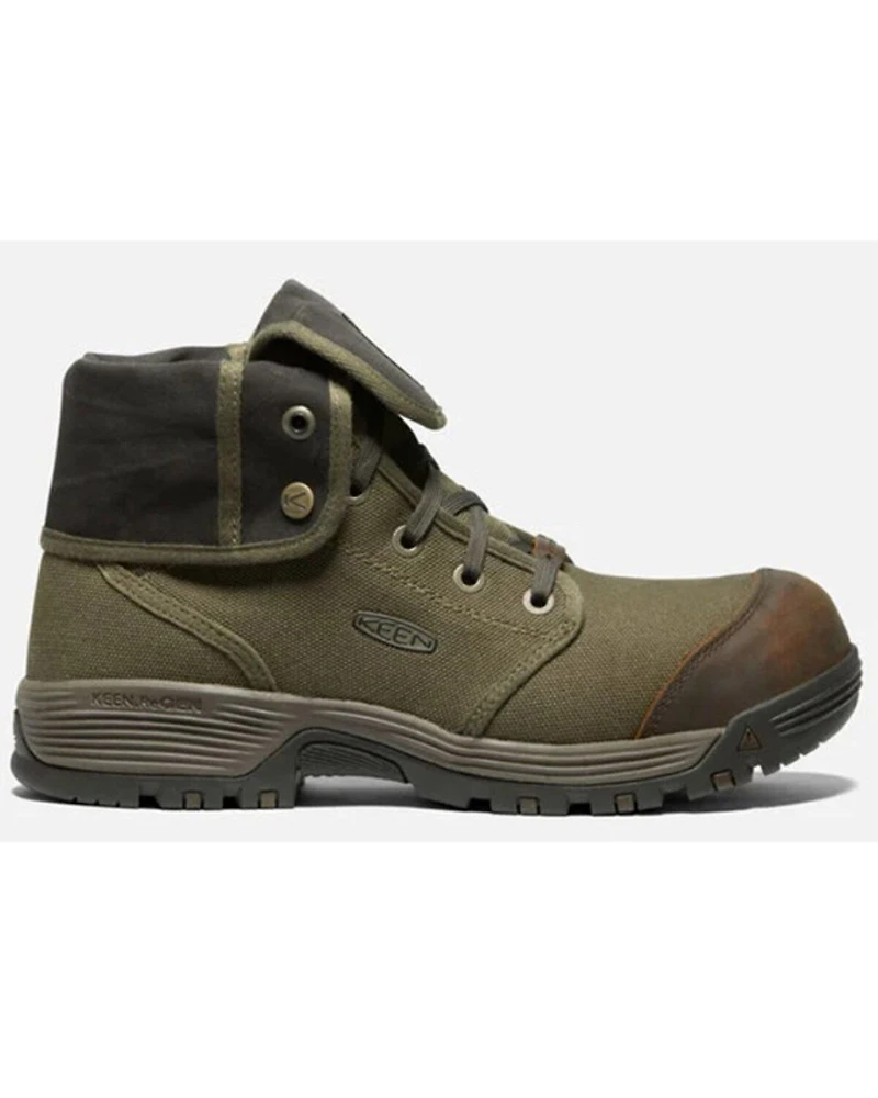 Keen Men's Roswell Mid Lace-Up Work Boots - Carbon Fiber Toe