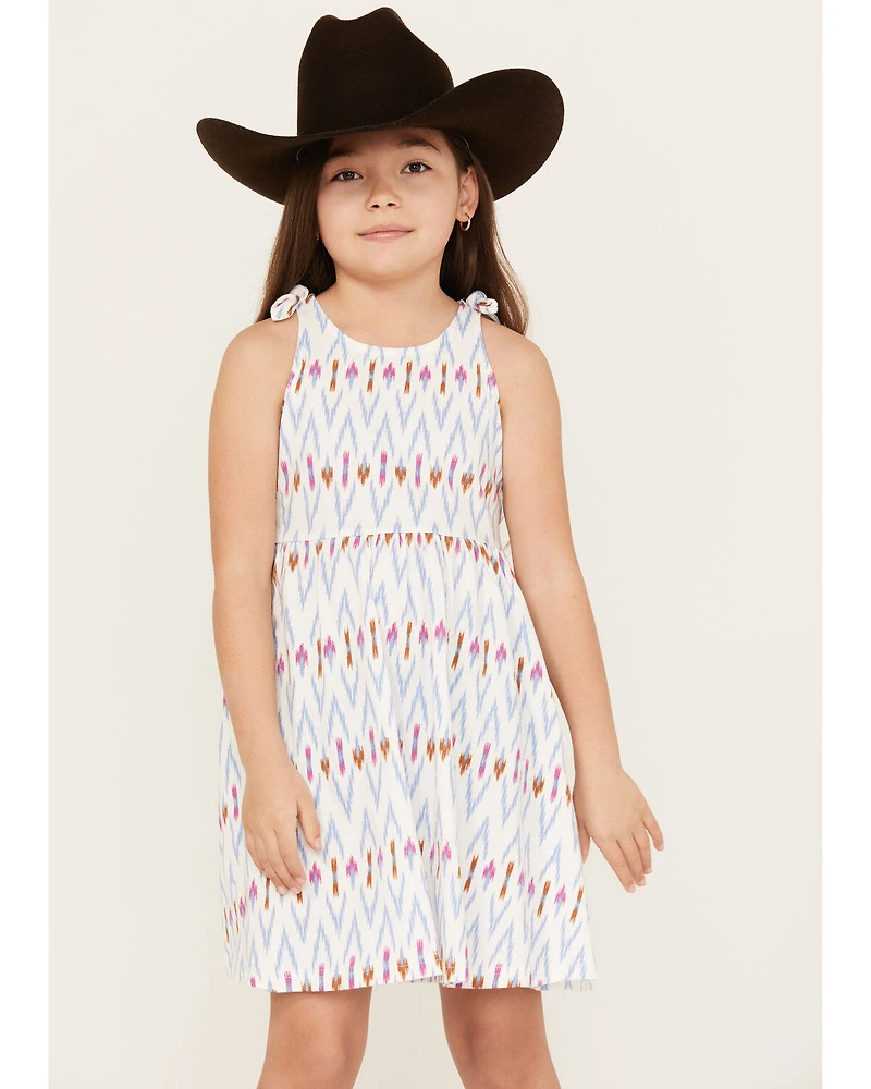 Shyanne Girls' Ikat Print Mini Dress