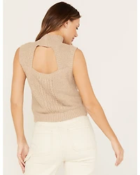 Cleo + Wolf Women's Mock Neck Cropped Tank