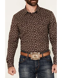 Cody James Men's Garrison Floral Print Long Sleeve Snap Western Shirt