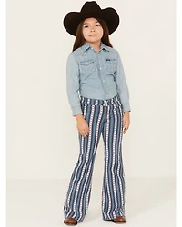 Rock & Roll Denim Americana Striped Flare Jeans