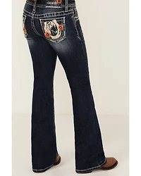 Grace LA Girls' Dark Wash Bootcut Denim Jeans