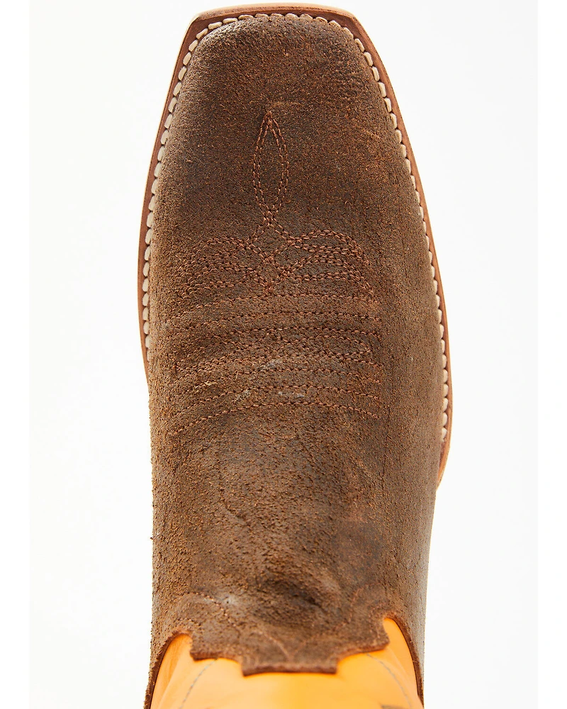 Justin Men's Billet Cowhide Leather Western Boots - Square Toe