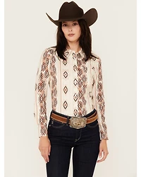 Shyanne Women's Printed Long Sleeve Riding Shirt