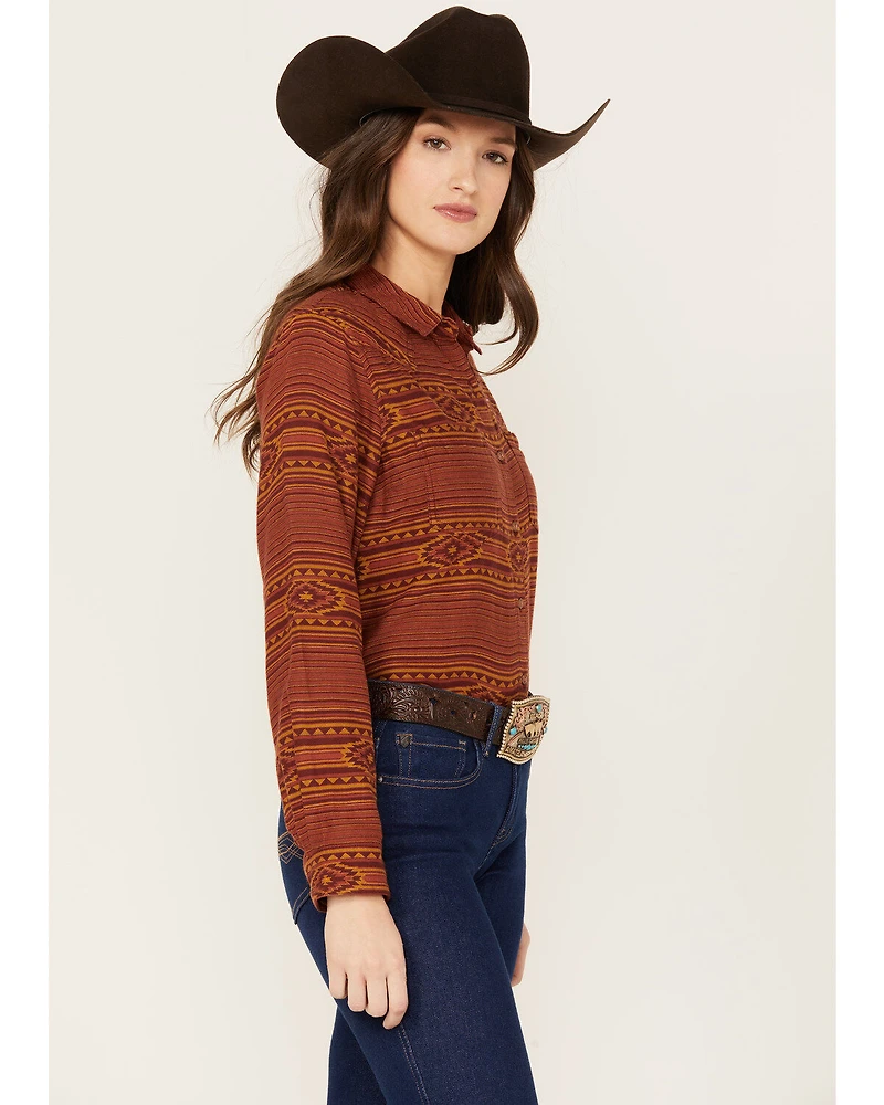 Ariat Women's Billie Jean Southwestern Print Long Sleeve Button-Down Western Shirt