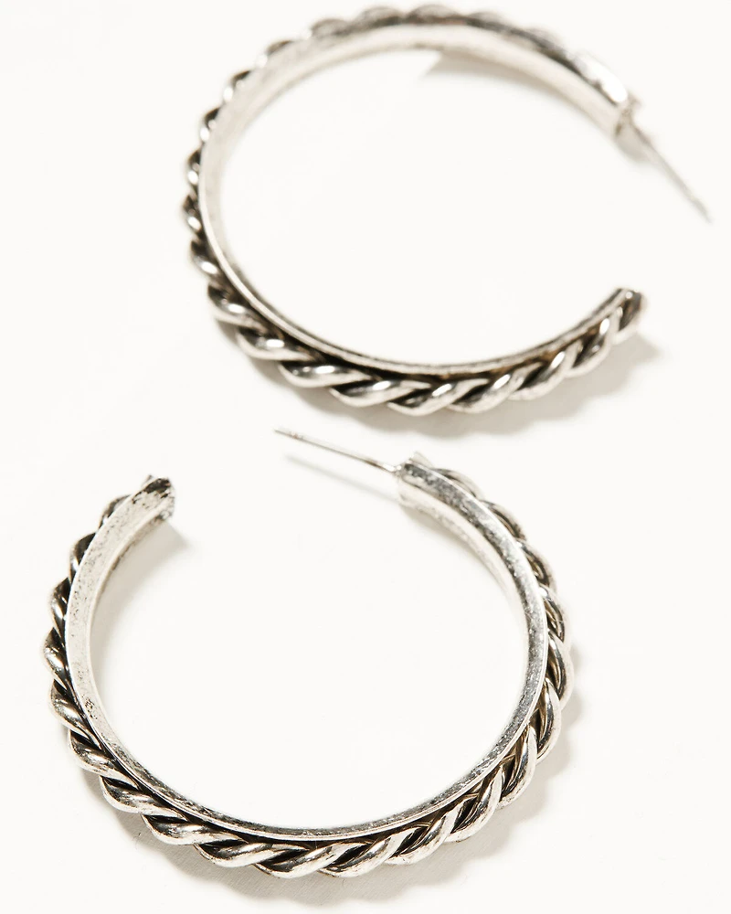 Idyllwind Women's Ethel Antique Hoop Earring Set - 2 Piece