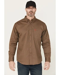 Ariat Men's FR Deniro Printed Long Sleeve Button-Down Work Shirt