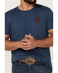 RANK 45® Men's Bull Shield Short Sleeve Graphic T-Shirt