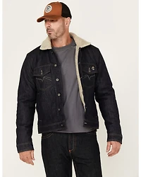 Cody James Men's FR Sherpa Lined Work Denim Jacket