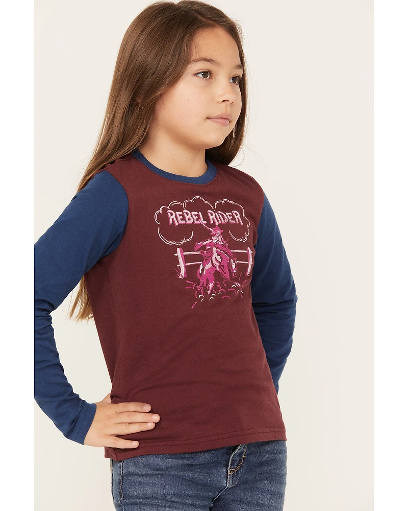 Shyanne Girls' Long Sleeve Rider Graphic Tee