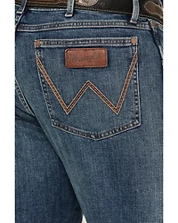 Wrangler Retro Men's Medium Wash Relaxed Fit Bootcut Stretch Denim Jeans - Long