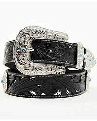 Shyanne Women's Underlay Concho Studded Tooled Belt