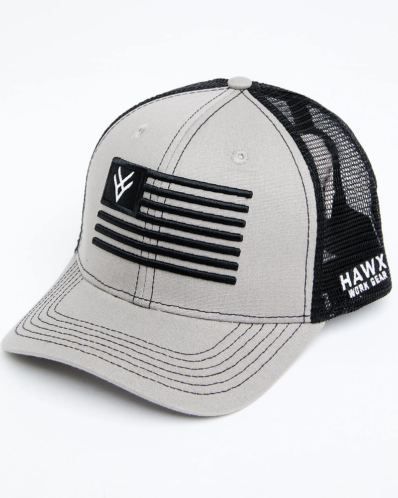 Hawx Men's Logo American Flag Ball Cap