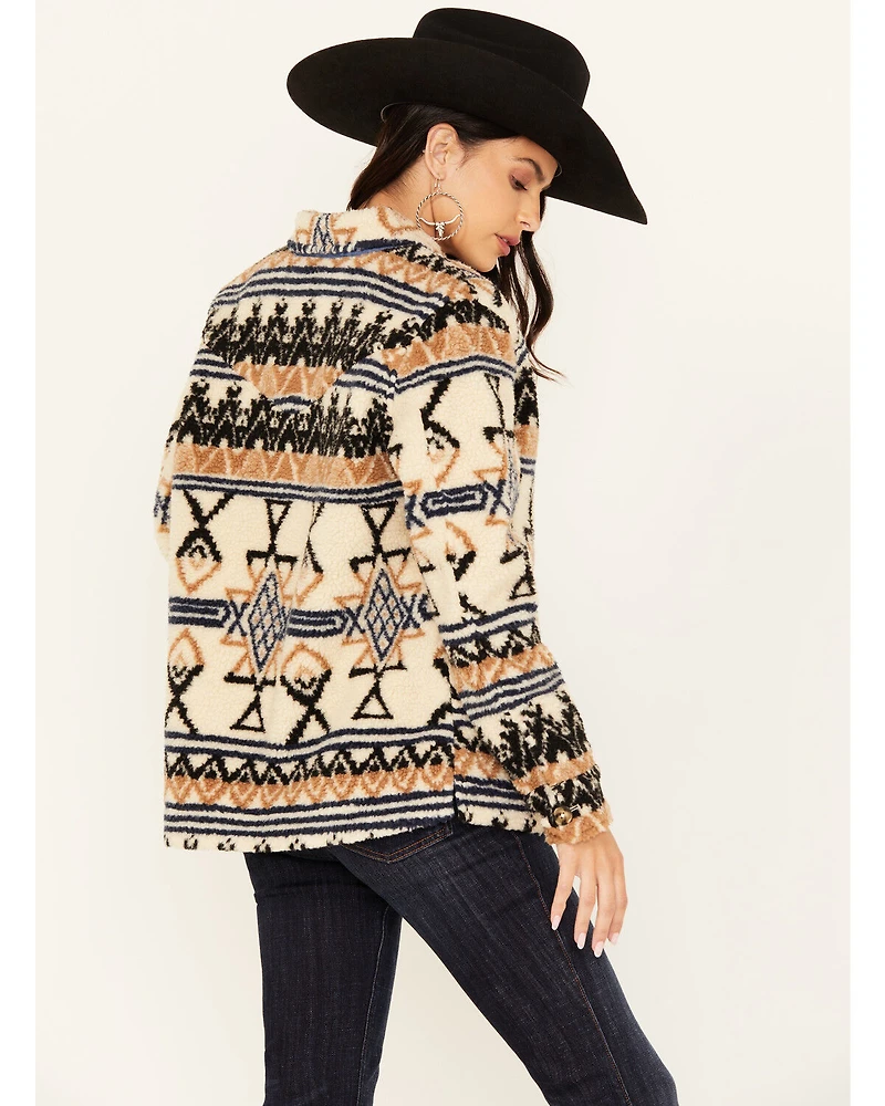 Idyllwind Women's Dowlan Southwestern Print Sherpa Jacket