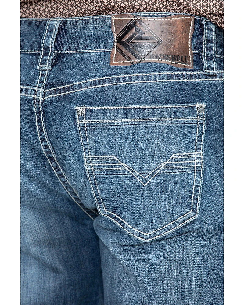 Rock & Roll Denim Men's Reflex Double Barrel Straight Leg Jeans