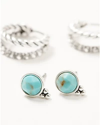 Lainey Wilson Women's Country Cool  Feather Earring Set - 3 Piece
