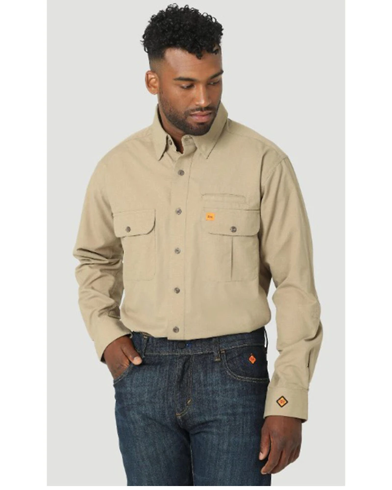 Wrangler 20X Men's FR Long Sleeve Vented Work Shirt