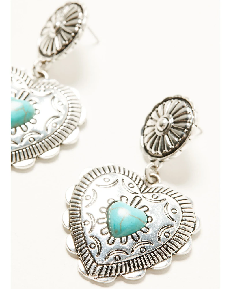 Shyanne Women's Heart Statement Earrings