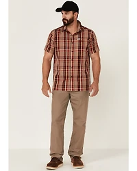 Columbia Men's Lakeside Trail Large Plaid Short Sleeve Button Down Western Shirt
