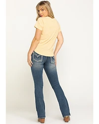 Shyanne Women's Medium Basic Bootcut Stretch Jeans