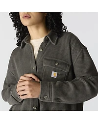 Carhartt Women's Oversized Fit Heavyweight Waffle Knit Work Shirt
