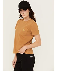 Carhartt Women's Re-Engineered Relaxed Fit Midweight Short Sleeve Pocket Work Tee