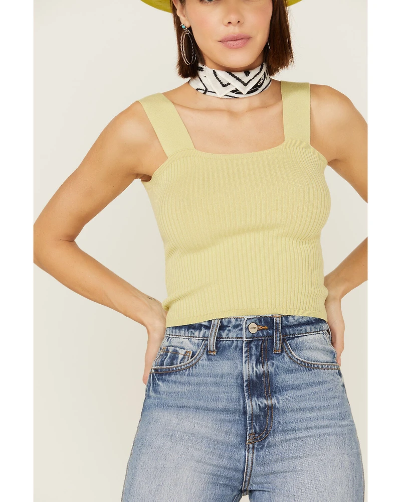 Shyanne Women's Rib Knit Sweater Tank Top