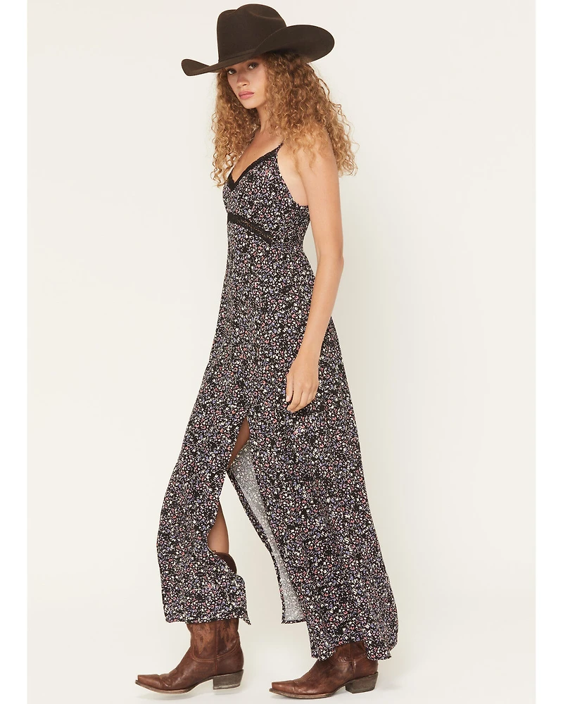 Idyllwind Women's Karah Ditsy Floral Print Sleeveless Maxi Dress