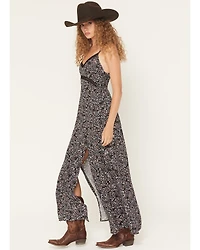 Idyllwind Women's Karah Ditsy Floral Print Sleeveless Maxi Dress