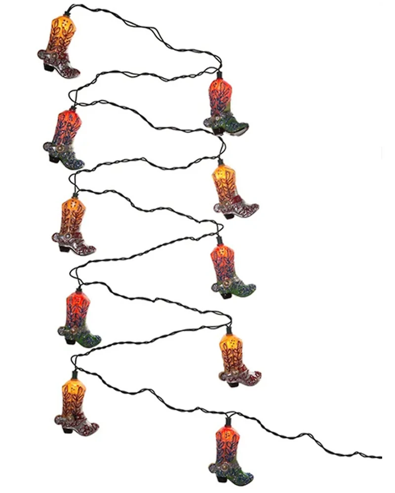 Kurt Adler Cowboy Boot String Light Set; received 6.13km