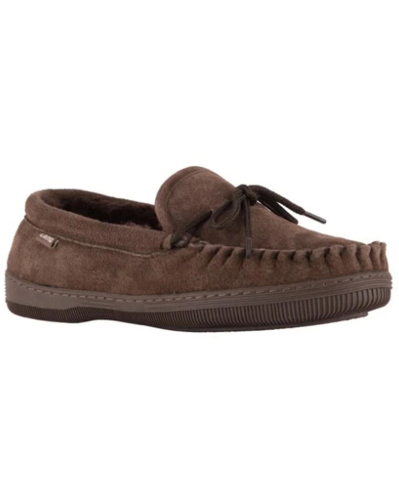 Lamo Footwear Men's Leather Moccasin Slippers - Moc Toe