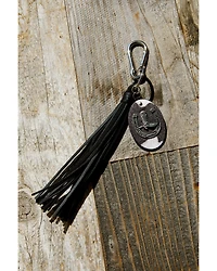 Shyanne Women's Cow Print Horseshoe Bag Charm