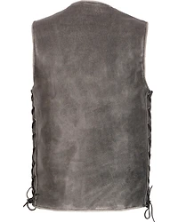Milwaukee Leather Men's Side Lace Vest - Big 4X