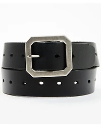 Brothers and Sons Men's Coleman Perforated Smooth Leather Basic Belt
