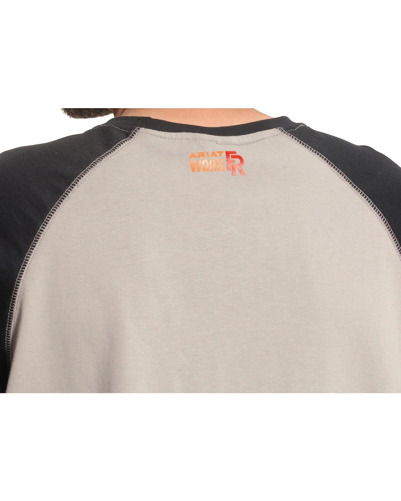 Ariat Men's FR Long Sleeve Baseball Work T-Shirt