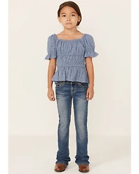 Shyanne Girls' Floral & Swirl Bootcut Jeans
