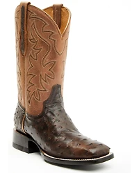 Shyanne Women's Mia Exotic Full Quill Ostrich Western Boots - Broad Square Toe
