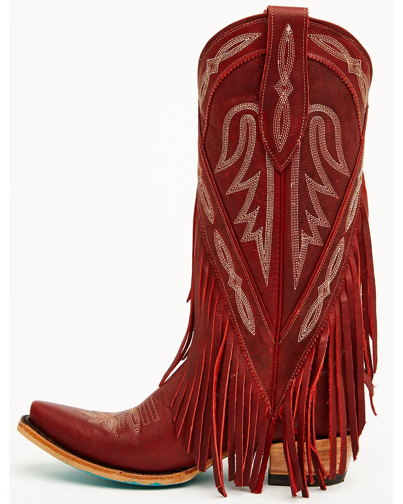 Lane Women's Senita Falls Fringe Tall Western Boots - Snip Toe
