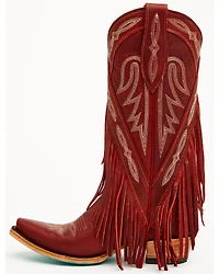 Lane Women's Senita Falls Fringe Tall Western Boots - Snip Toe