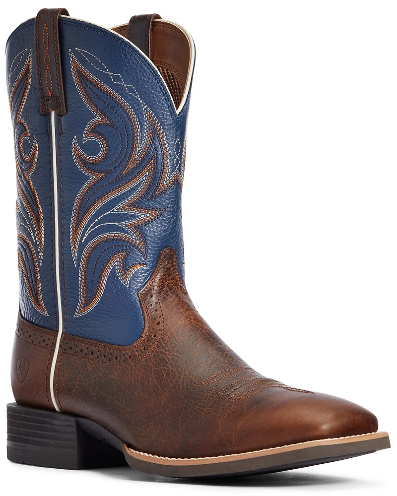 Ariat Men's Sport Knockout Western Performance Boots - Broad Square Toe