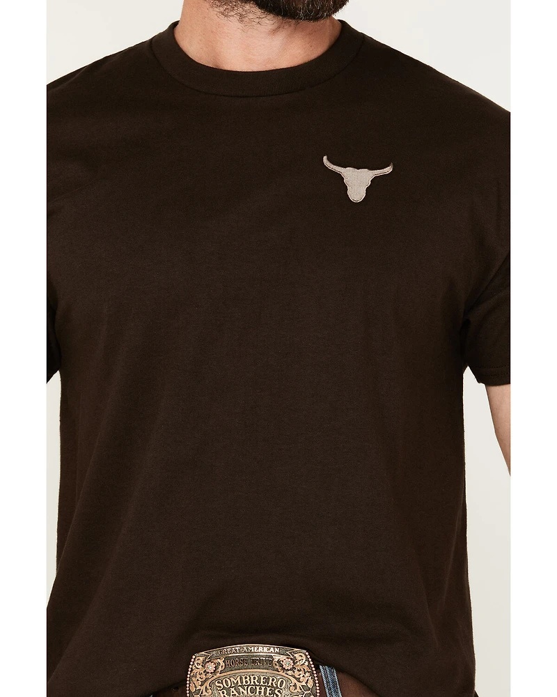 Riot Society Men's Bull Skull Short Sleeve Graphic T-Shirt
