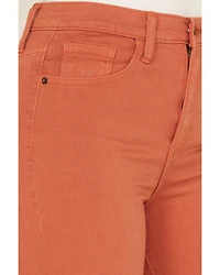 Sneak Peek Women's High Rise Distressed Flare Jeans