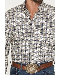Ariat Men's Damon Medallion Print Long Sleeve Button-Down Western Shirt