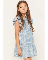 Wrangler Girls' Bandana Print Denim Dress