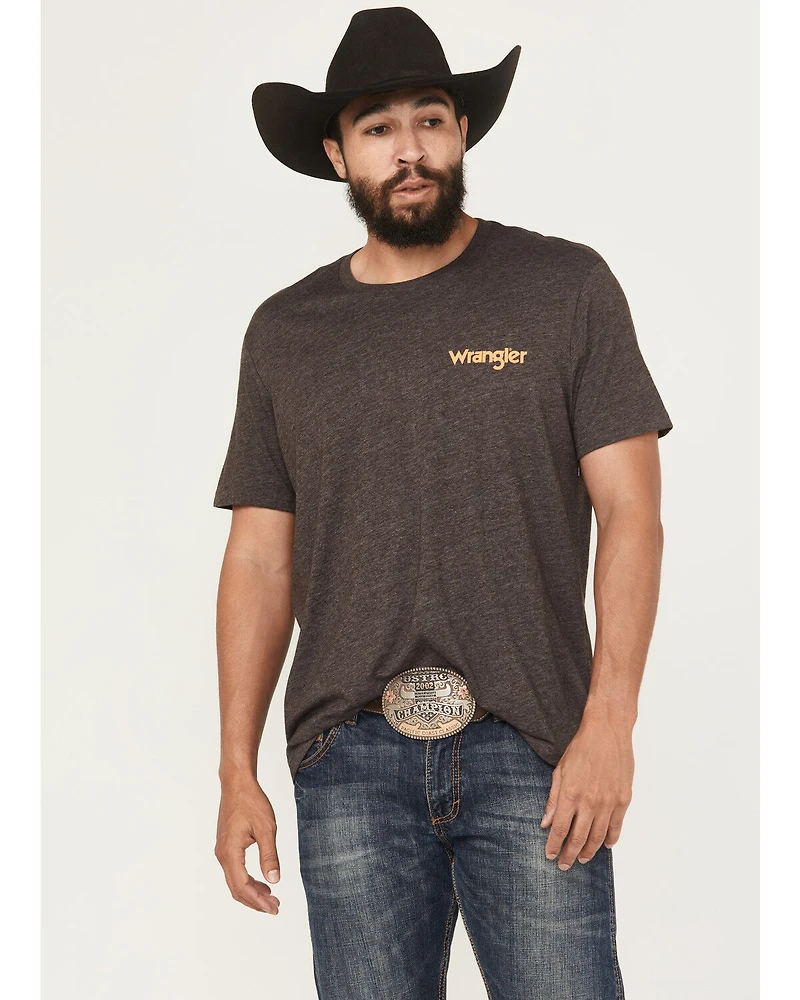 Wrangler Men's Cowboy Logo Short Sleeve Graphic T-Shirt